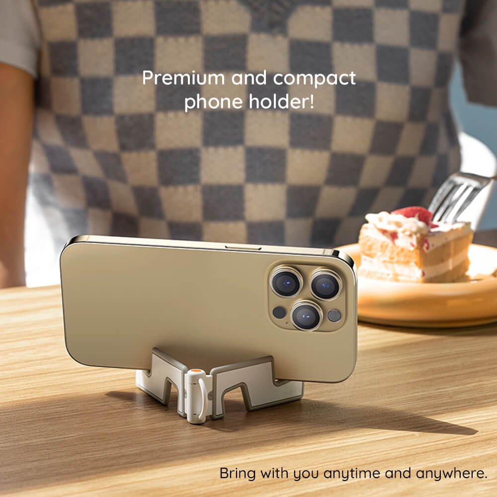 Baseus Biaxial Επιτραπέζια Bάση Tηλεφώνου για το Γραφείο - Moon White