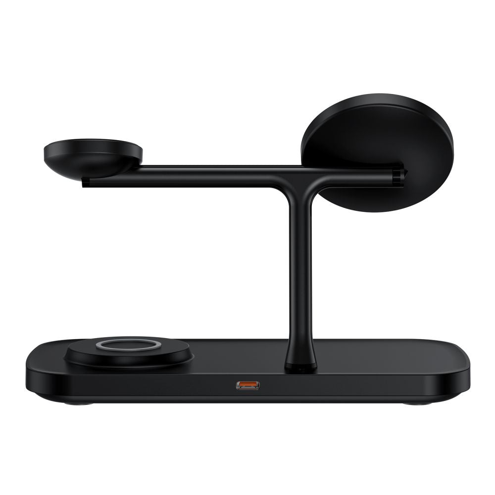 Tech - Protect QI15W - A45 3in1 Ασύρματος Μαγνητικός Φορτιστής MagSafe - Black