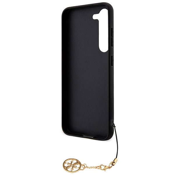 Guess Samsung Galaxy A55 5G - 4G Charms Collection - Θήκη με Επένδυση Συνθετικού Δέρματος - Black - GUHCSA55GF4GGR