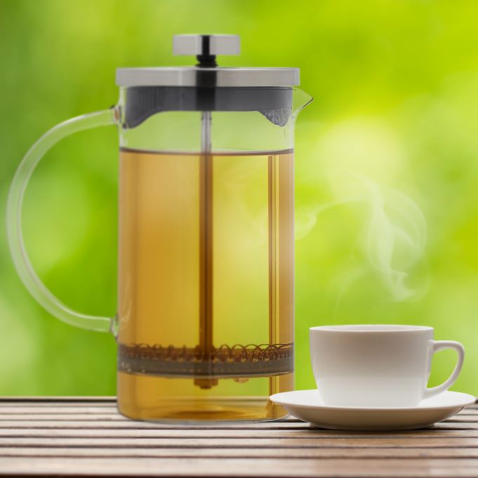 Relaxdays Γαλλική Καφετιέρα 600 ml - Διάφανη / Silver - 4052025423063