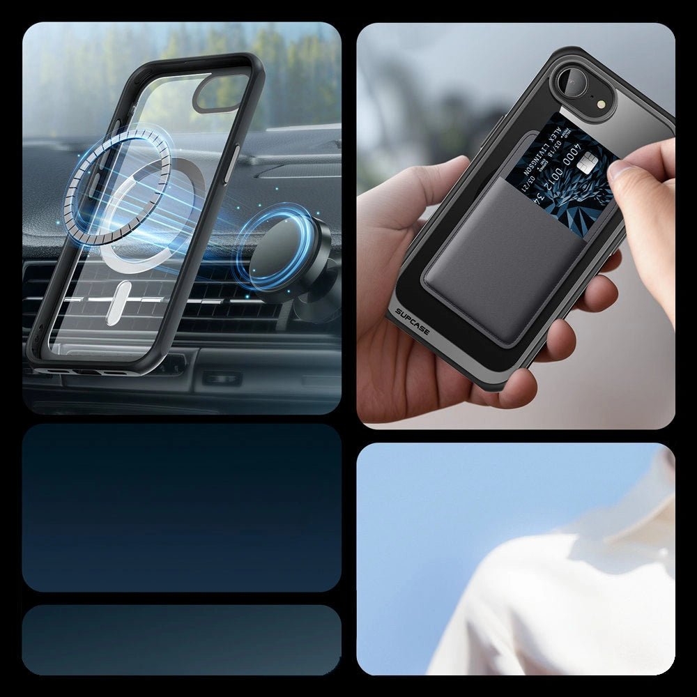 Supcase iPhone 16e UB Mag Σκληρή Θήκη με MagSafe - Black