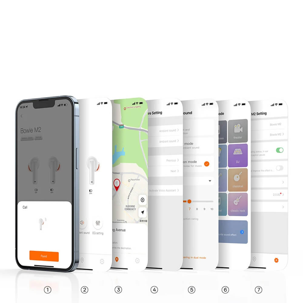 Baseus Bowie M2 - TWS Bluetooth 5.3 - Ασύρματα ακουστικά για Κλήσεις / Μουσική - Moon White