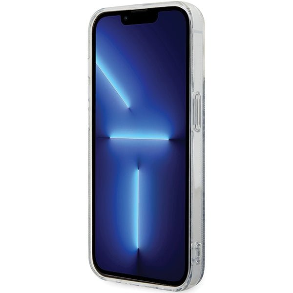 Guess iPhone 15 Pro IML 4G MagSafe Σκληρή Θήκη με Πλαίσιο Σιλικόνης και MagSafe - Blue - GUHMP15LH4STB