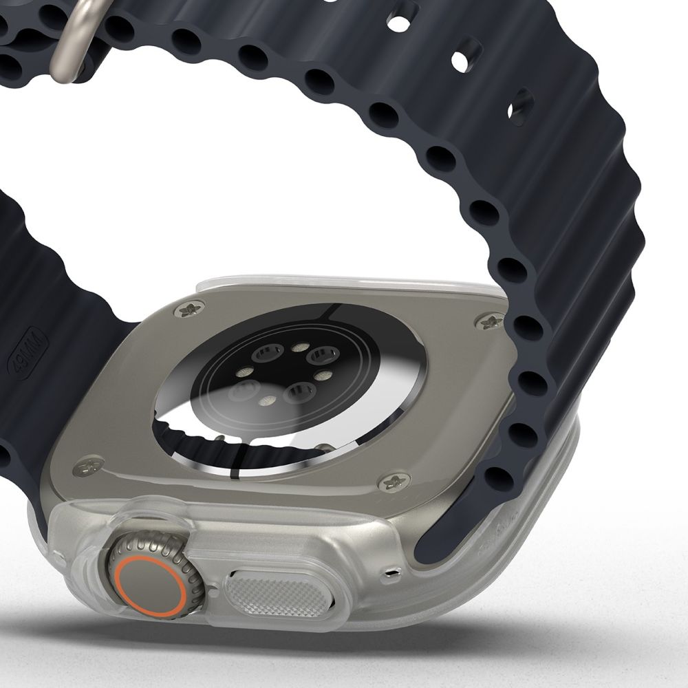 Ringke Θήκη Apple Watch Ultra (1/2/3) - 49mm Slim - 2 Τεμάχια - Διάφανη - Alpine Ημιδιάφανη