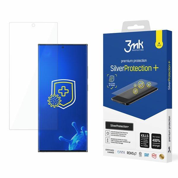 3MK Samsung Galaxy S22 Ultra Silver Protect+ Wet - mounted Antimicrobial Film 0,21mm Προστατευτικό Φιλμ Οθόνης - Διάφανο