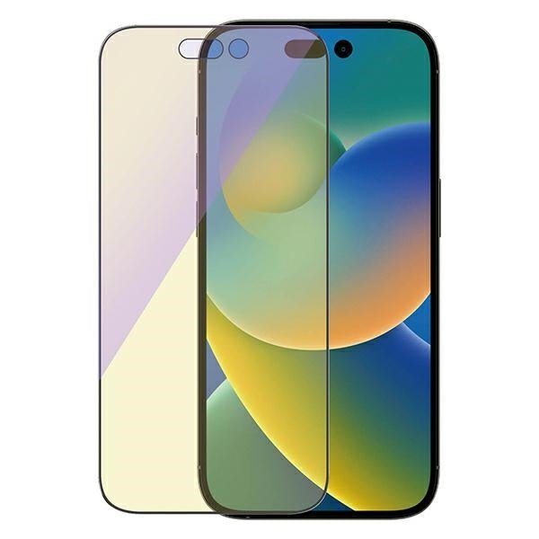 PanzerGlass iPhone 14 Pro Ultra - Wide Fit Anti - Blue Light Antibacterial Easy Aligner Full Screen Αντιχαρακτικό Γυαλί Οθόνης - Black