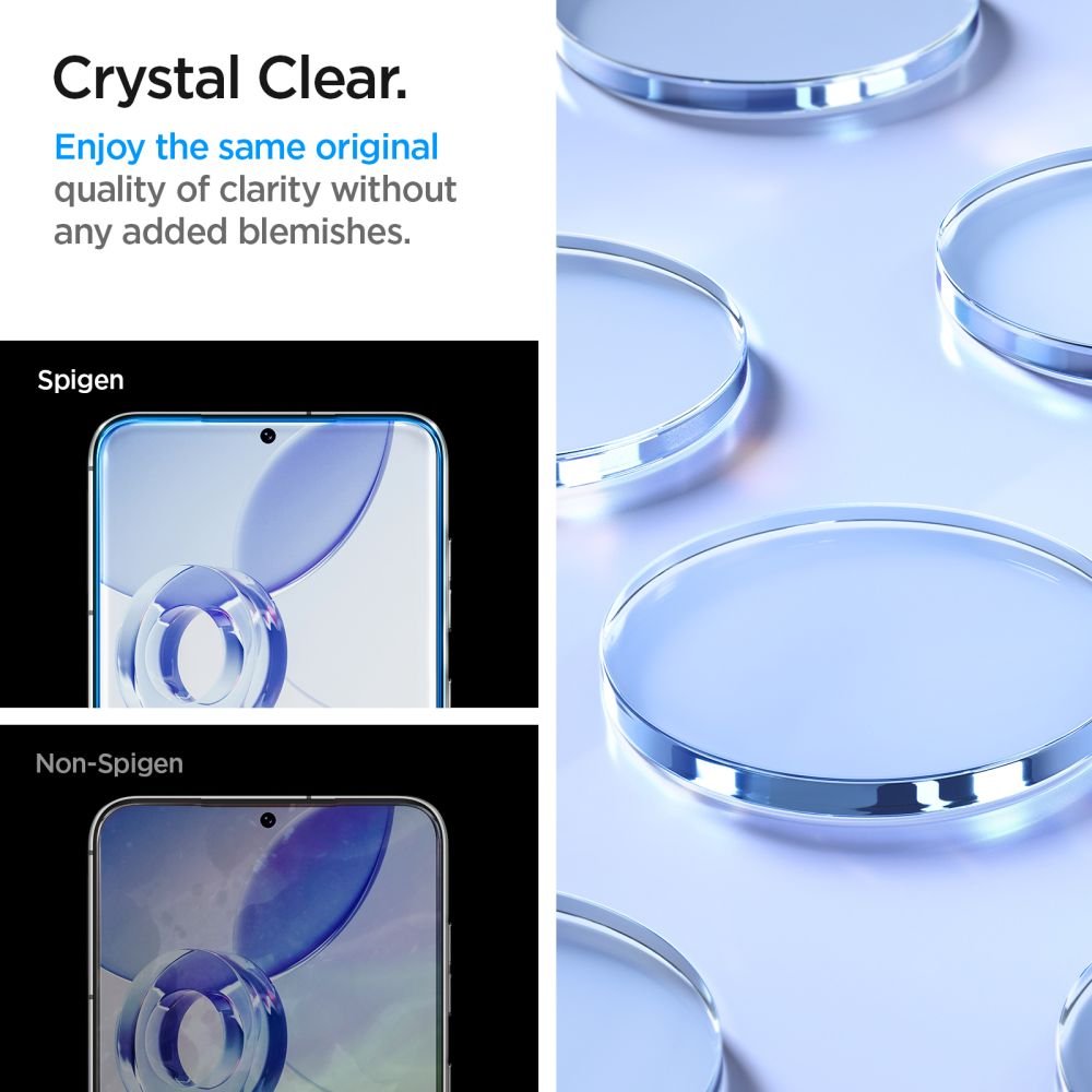Spigen Samsung Galaxy S23+ Glas.TR EZ Fit 0.2mm 2.5D 9H Tempered Glass Αντιχαρακτικό Γυαλί Οθόνης - 2 Τεμάχια - Clear - AGL05952