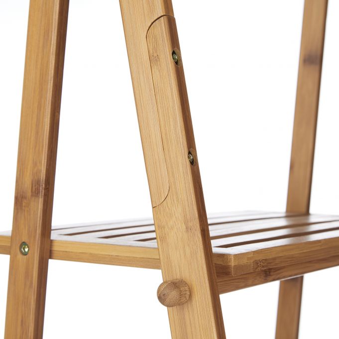 Relaxdays Πτυσσόμενη Βάση για Πετσέτες από Μπαμπού - Natural - 4052025202903