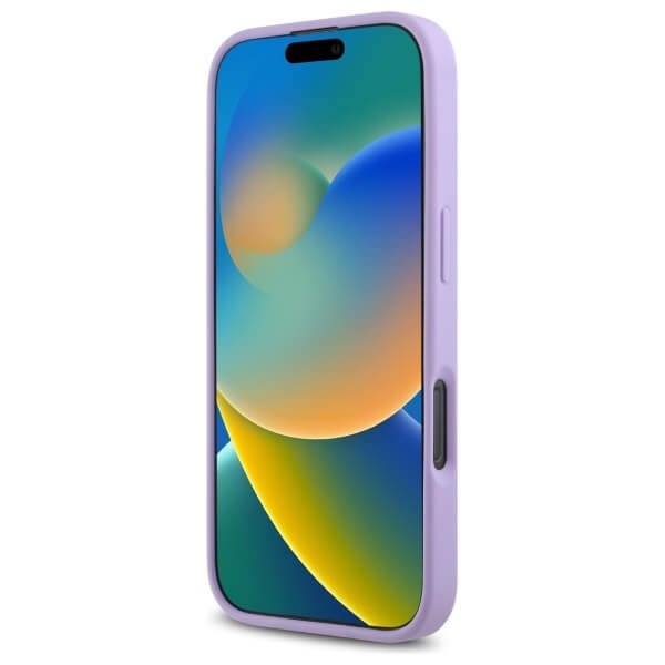 Guess iPhone 16 Pro - Saffiano MagSafe - Σκληρή Θήκη με Πλαίσιο Σιλικόνης - Purple - GUHMP16LPSAHMCU