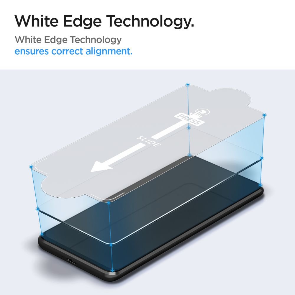 Spigen Samsung Galaxy A34 5G GLAS.tR Slim 0.2mm 2.5D Tempered Glass Αντιχαρακτικό Γυαλί Οθόνης 9H - 2 Τεμάχια - Clear - AGL05967