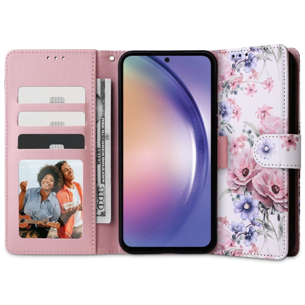 Tech - Protect Xiaomi Redmi Note 12S Θήκη Πορτοφόλι Stand από Δερματίνη - Blossom Flower