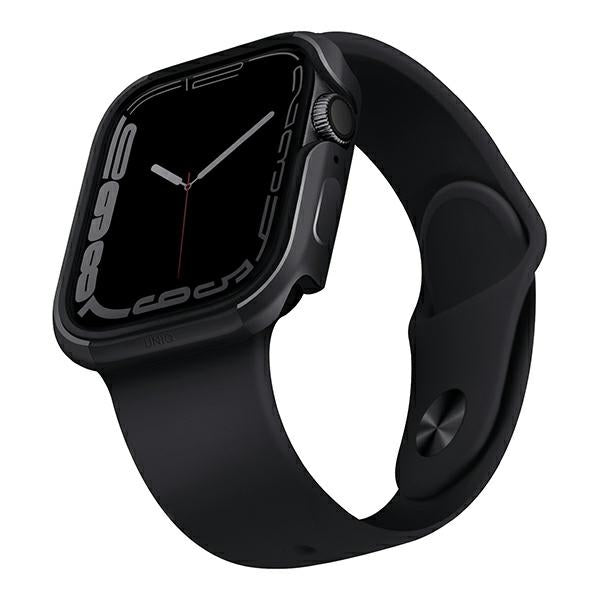 Uniq Θήκη Apple Watch 4 / 5 / 6 / 7 / 8 / 9 / SE / SE 2 - 44 / 45 mm Valencia Hybrid Υψηλής Προστασίας - Graphite