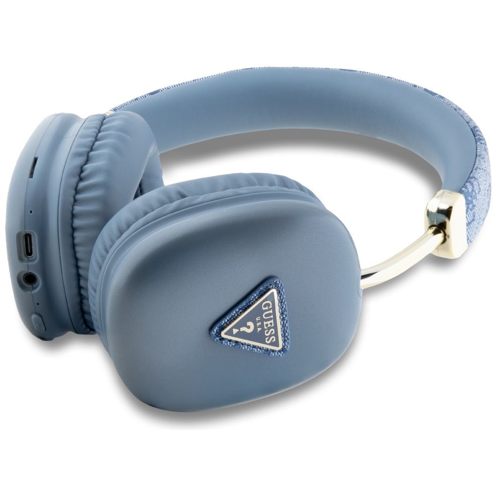 Guess Over - Ear 4G Triangle Logo - Ασύρματα Bluetooth Ακουστικά - Blue