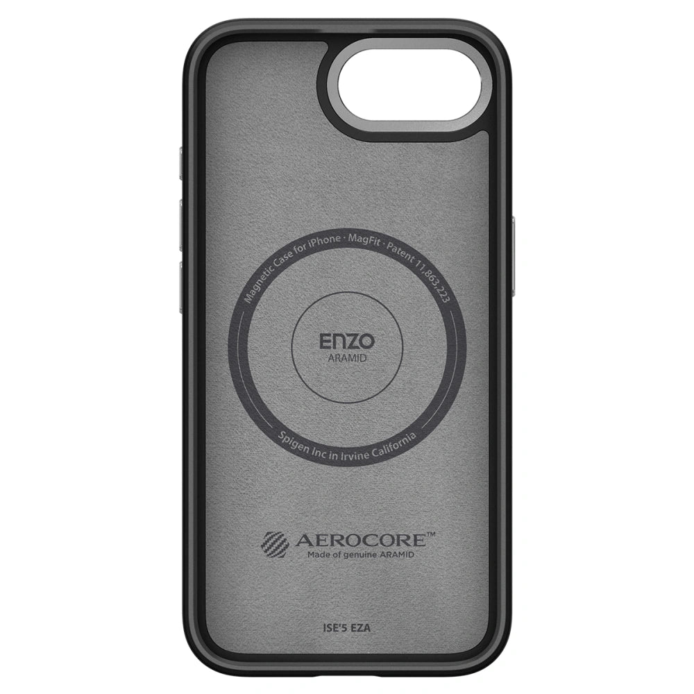 Spigen iPhone 16e Enzo Aramid Mag Σκληρή Θήκη Aramid Fiber με MagSafe - Matte Black