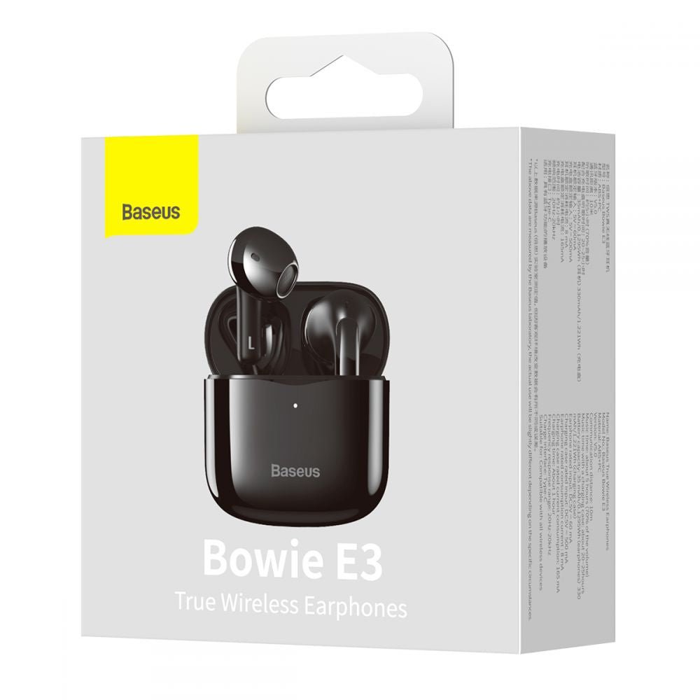 Baseus Bowie E3 TWS Bluetooth 5.0 - Ασύρματα ακουστικά για Κλήσεις / Μουσική - Black - NGTW080001