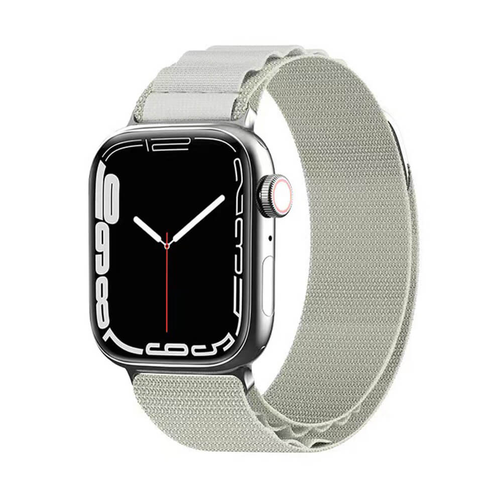 Techsuit Λουράκι Apple Watch 4/5/6/7/8/9/10/11 - SE (1/2/3) - ULTRA (1/2/3) - 44/45/46/49mm Watchband W037 Nylon - Star White