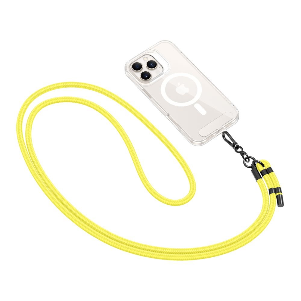 Tech - Protect C1S Rope CrossBody Strap - Universal Λουράκι για Θήκη Κινητού - Neon Yellow / Black