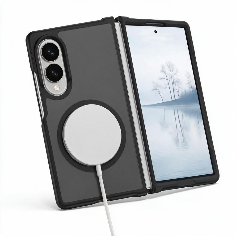 Tech-Protect Samsung Galaxy Z Fold8 - Σκληρή Θήκη με Πλαίσιο Σιλικόνης - MagMat MagSafe - Matte Black