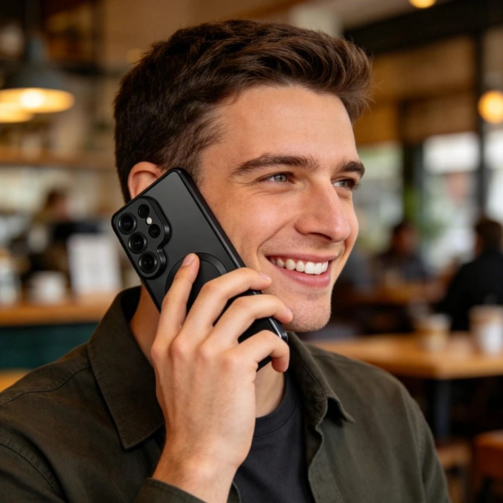 Tech - Protect Samsung Galaxy S26 Ultra - Θήκη Σιλικόνης TPU με MagSafe - MagFlex - Clear / Shiny Black