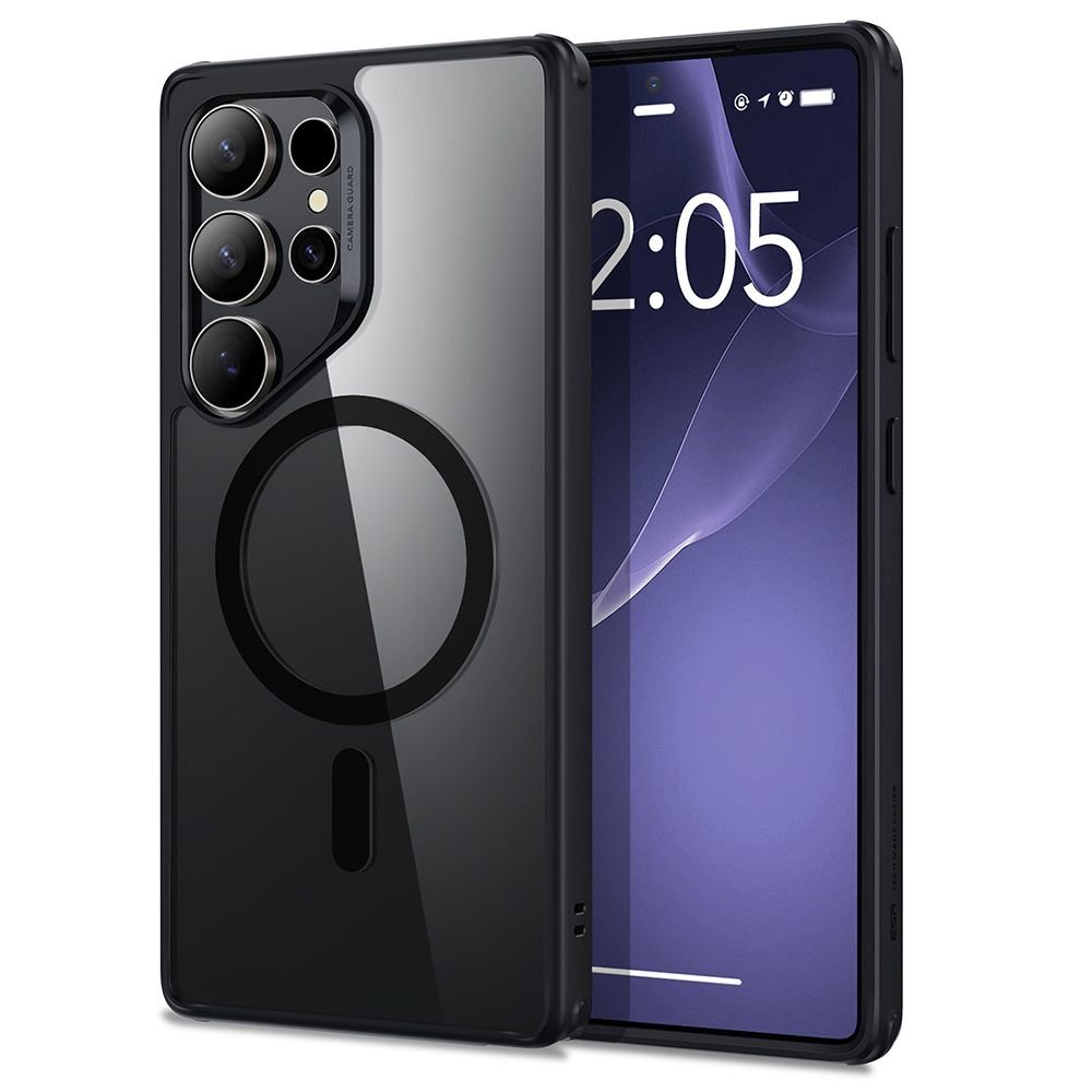 ESR Samsung Galaxy S25 Ultra Classic Hybrid Halolock Σκληρή Θήκη με Πλαίσιο Σιλικόνης και MagSafe - Διάφανη / Black