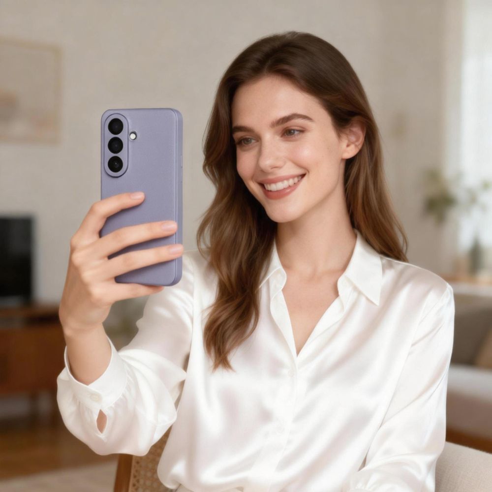 Tech - Protect Samsung Galaxy S26 - Θήκη Βιβλίο με Θέση για 1 Κάρτα - Smart Wallet - Purple