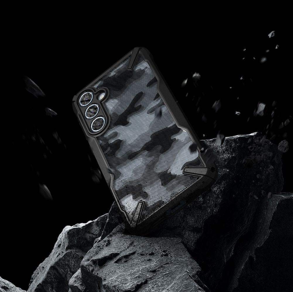 Ringke Samsung Galaxy A55 5G Fusion X Σκληρή Θήκη με Πλαίσιο Σιλικόνης - Camo Black