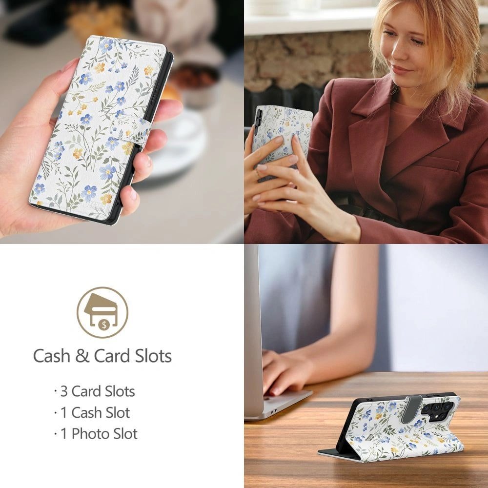Tech - Protect Samsung Galaxy A26 5G Θήκη Πορτοφόλι Stand από Δερματίνη - Spring Flowers