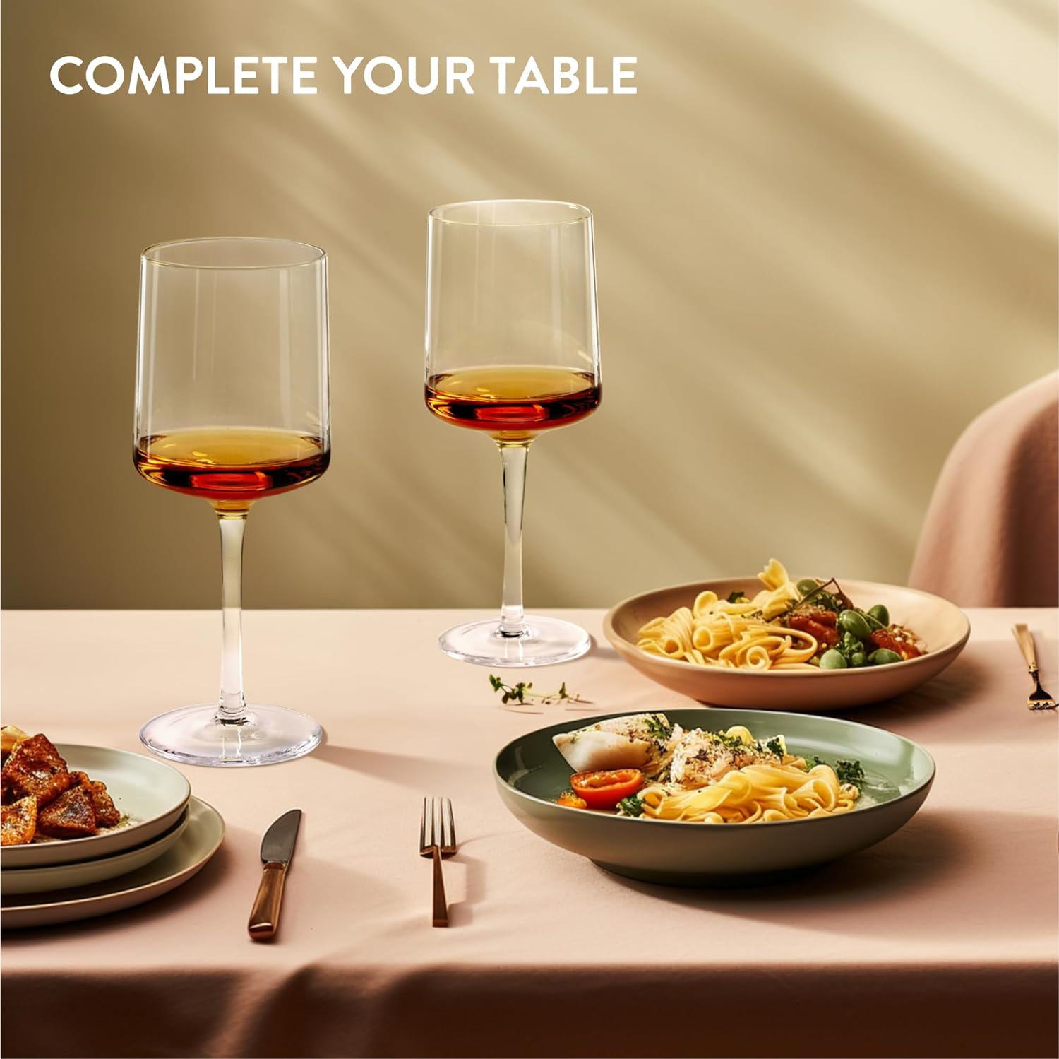 Navaris Σετ με 4 Ποτήρια Κρασιού - Διάφανα - 56212.03