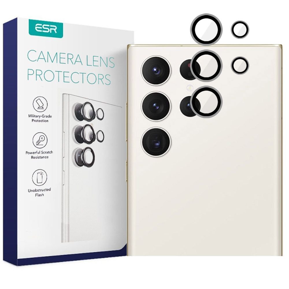 ESR Samsung Galaxy S23 Ultra Camera Lens 9H Αντιχαρακτικό Γυαλί για την Κάμερα - Silver