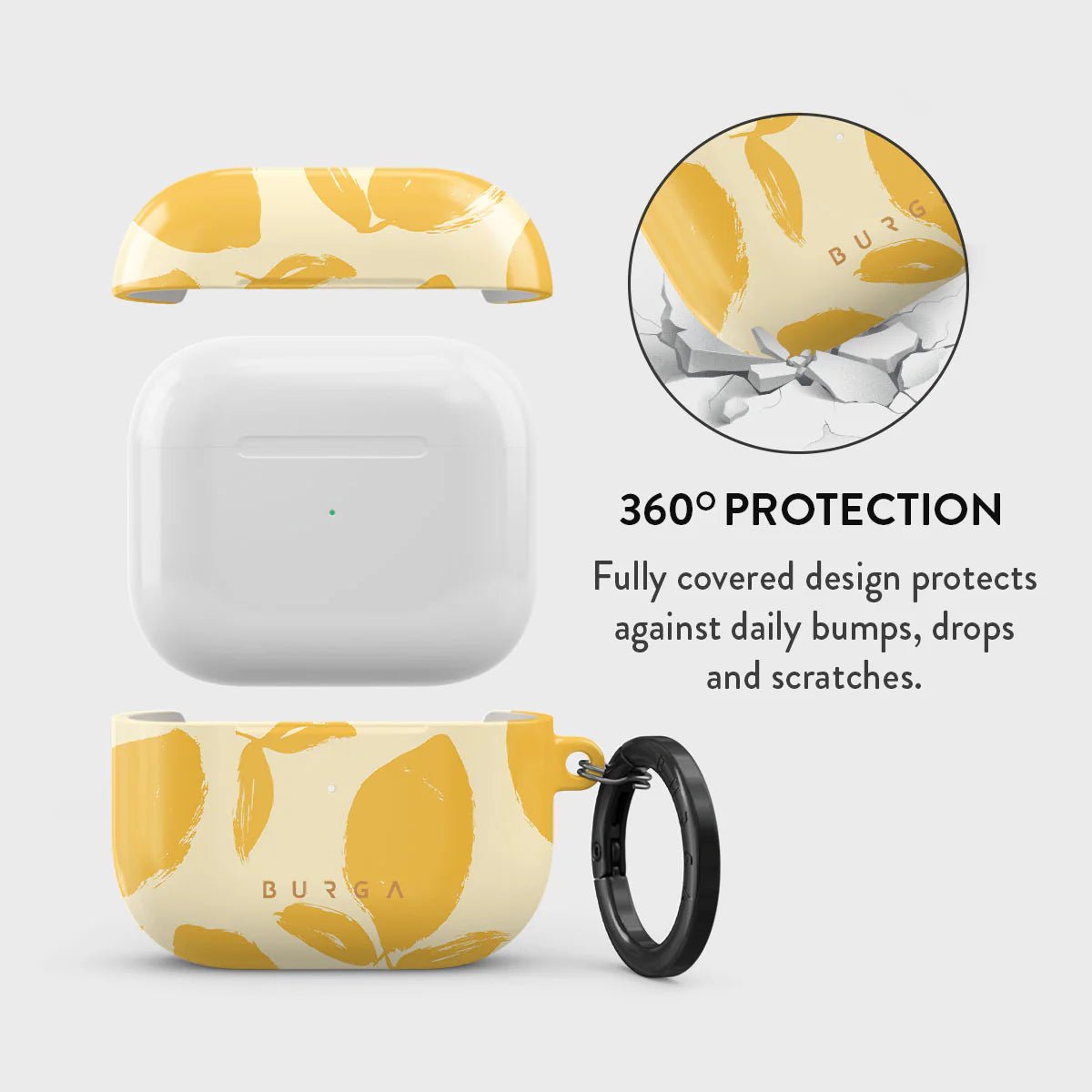 Burga AirPods 3 Σκληρή Θήκη - Lemon Tart