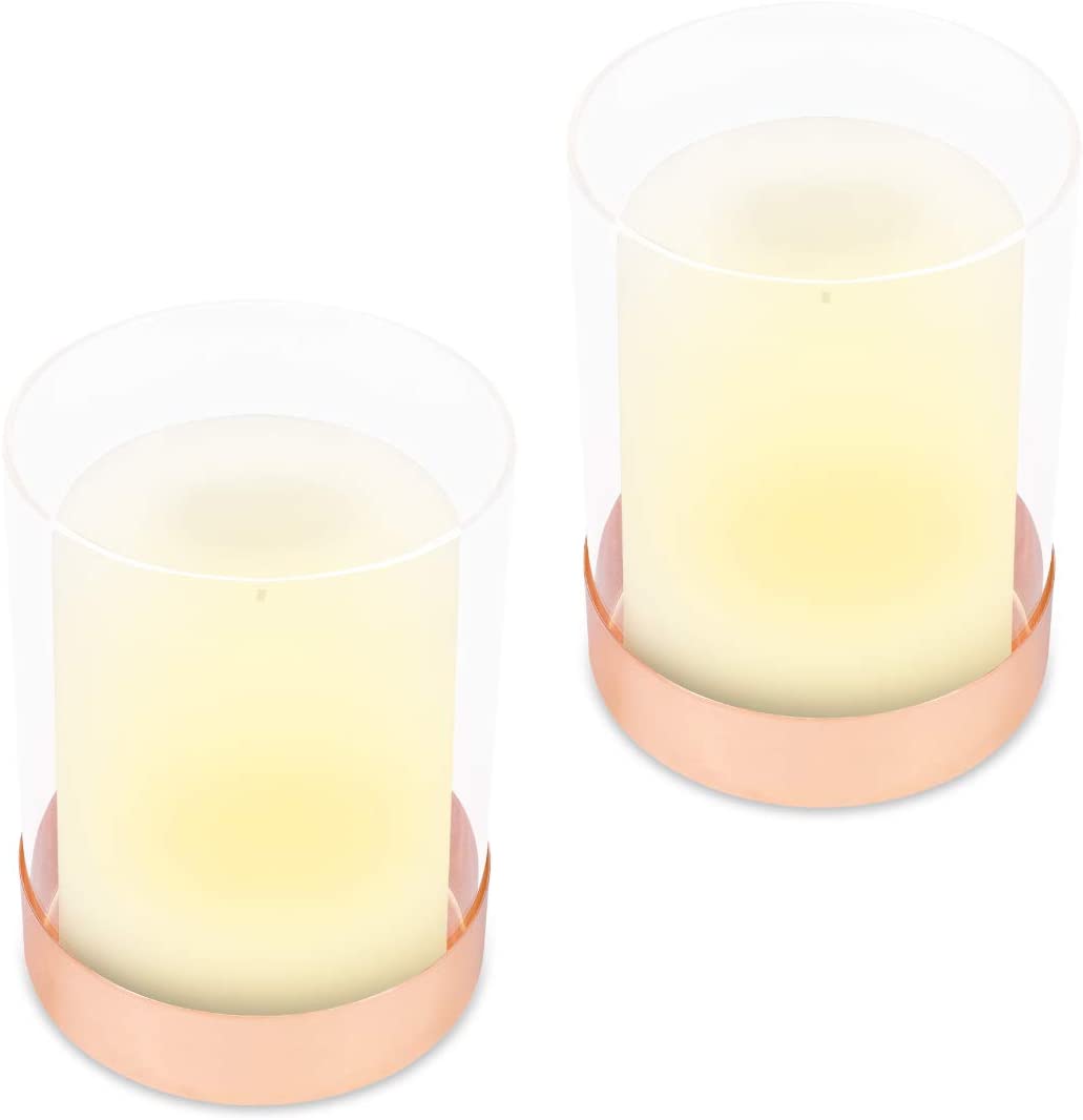Navaris Solar Garden Candles Σετ με 2 Ηλιακά LED Κεριά Εξωτερικού Χώρου - White - 51100.01.02
