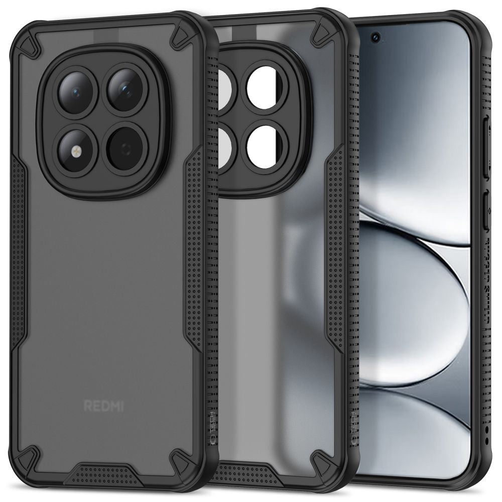 Tech - Protect Xiaomi Redmi Note 15 Pro 5G - Σκληρή Θήκη με Πλαίσιο Σιλικόνης - Rugged Shield - Matte Black