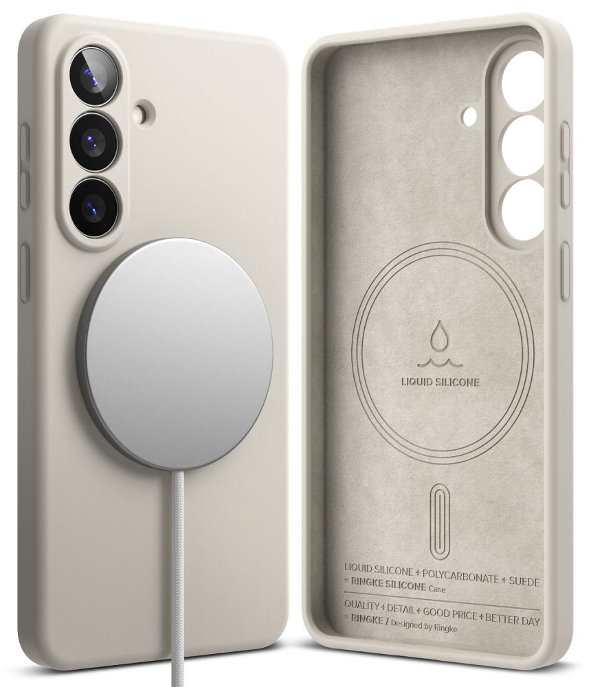 Ringke Samsung Galaxy S26 - Σκληρή Θήκη Σιλικόνης με MagSafe - Silicone Magnetic MagSafe - Stone