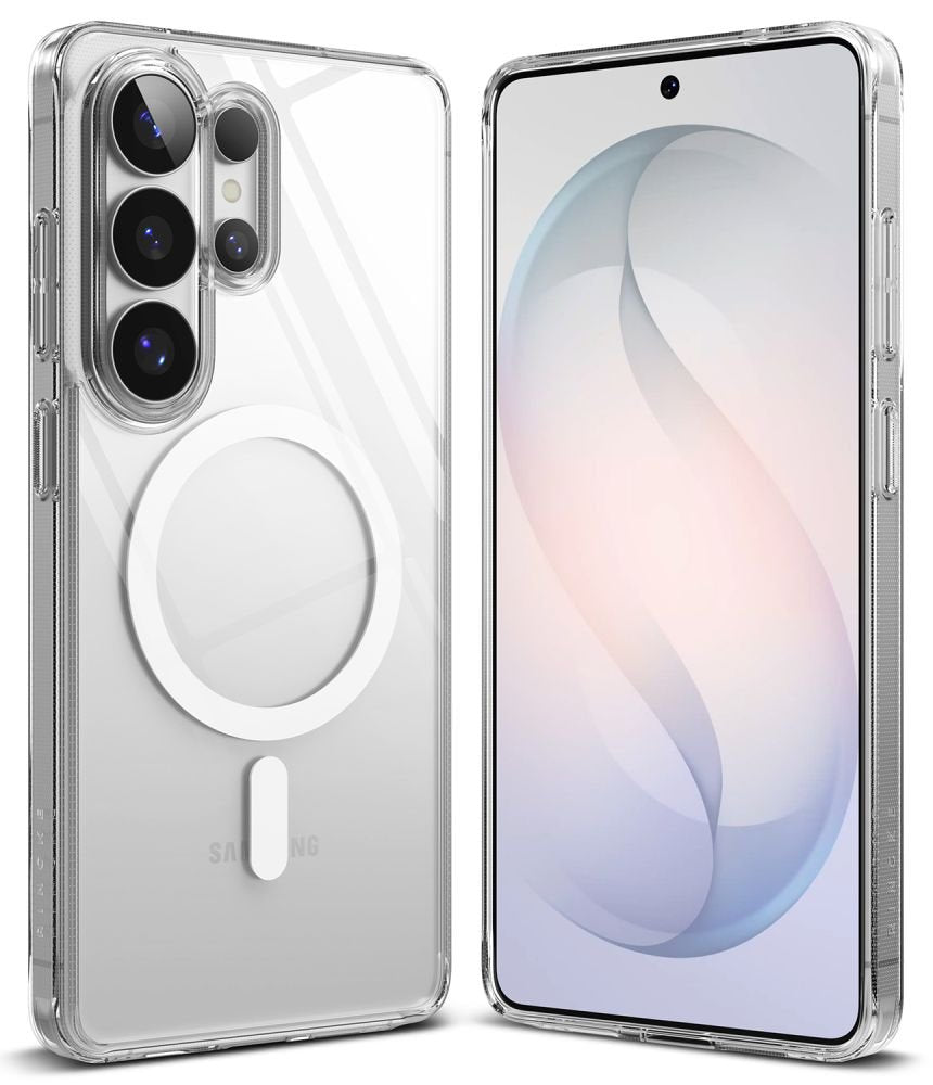 Ringke Samsung Galaxy S26 Ultra - Σκληρή Θήκη με Πλαίσιο Σιλικόνης και MagSafe - Fusion Magnetic - Clear