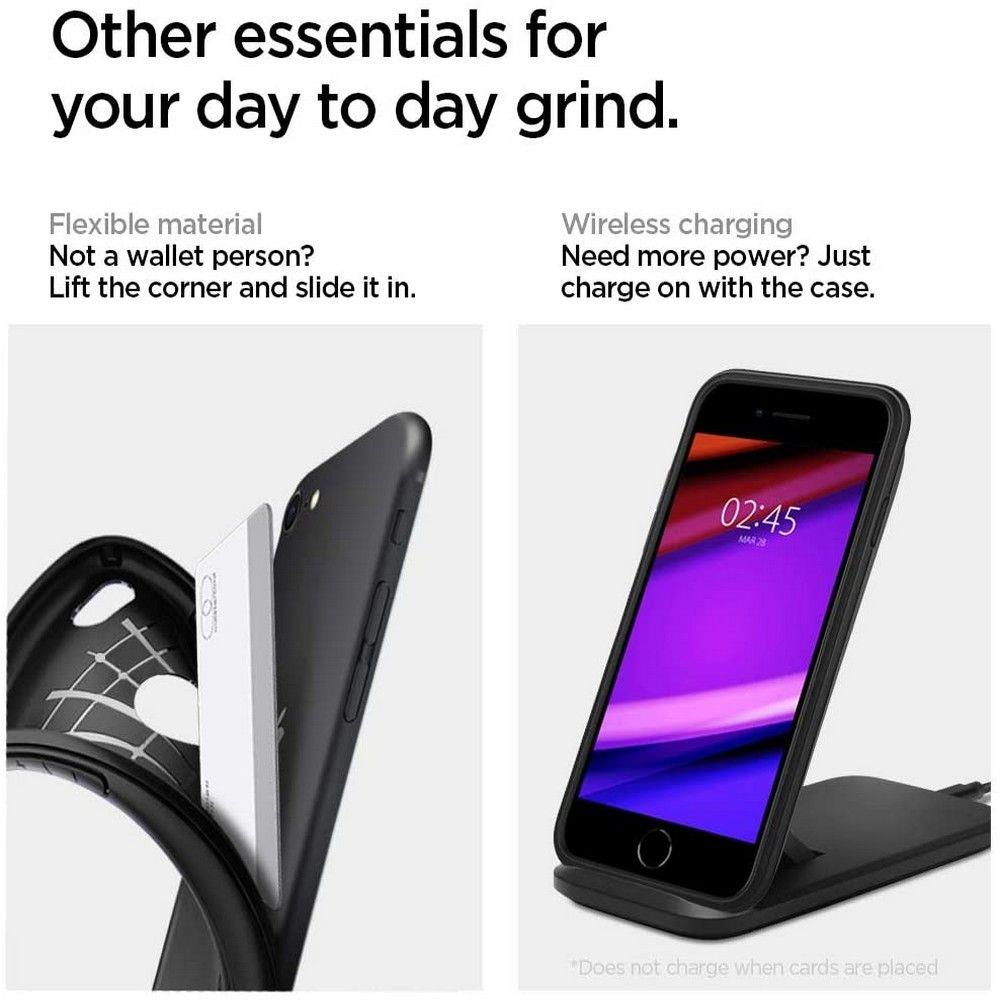 Spigen iPhone SE 2022 / SE 2020 Θήκη TPU Rugged Armor - Black