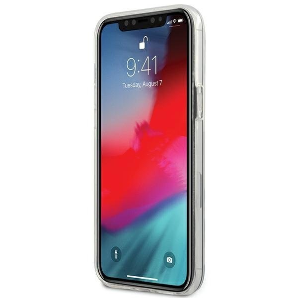 US Polo iPhone 12 Pro Max Shiny Big Logo Σκληρή Θήκη με Πλαίσιο Σιλικόνης - Black - USHCP12LTPUHRBK