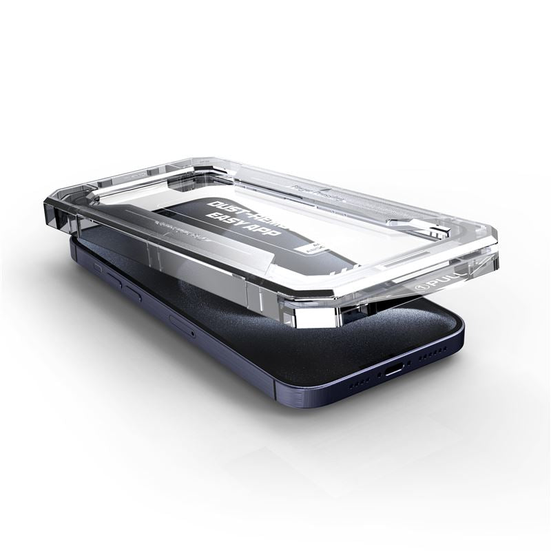 Mobile Origin iPhone 16 Plus Yellow Screen Guard 9H Full Screen Αντιχαρακτικό Γυαλί Οθόνης με Πλαίσιο Τοποθέτησης - Black