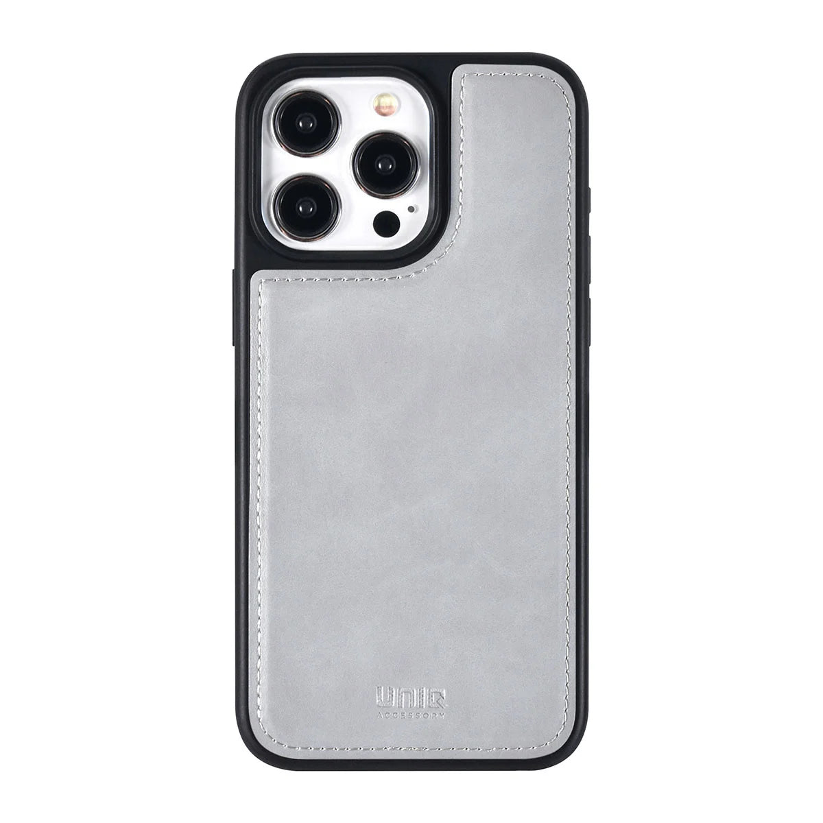 Tuniq iPhone 15 Pro Max - 2 σε 1 - Θήκη Πορτοφόλι από Δερματίνη με Αποσπώμενη Θήκη - Γκρι