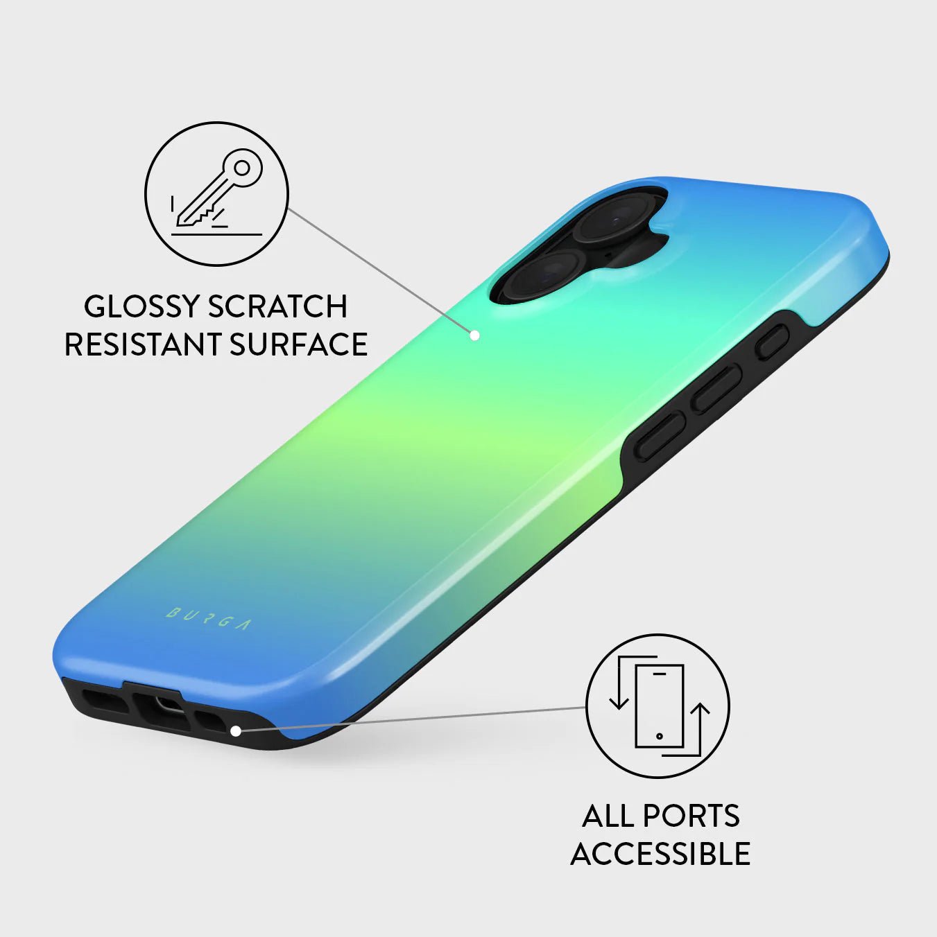 Burga iPhone 16 Plus Fashion Tough MagSafe Σκληρή Θήκη με MagSafe - Horizon
