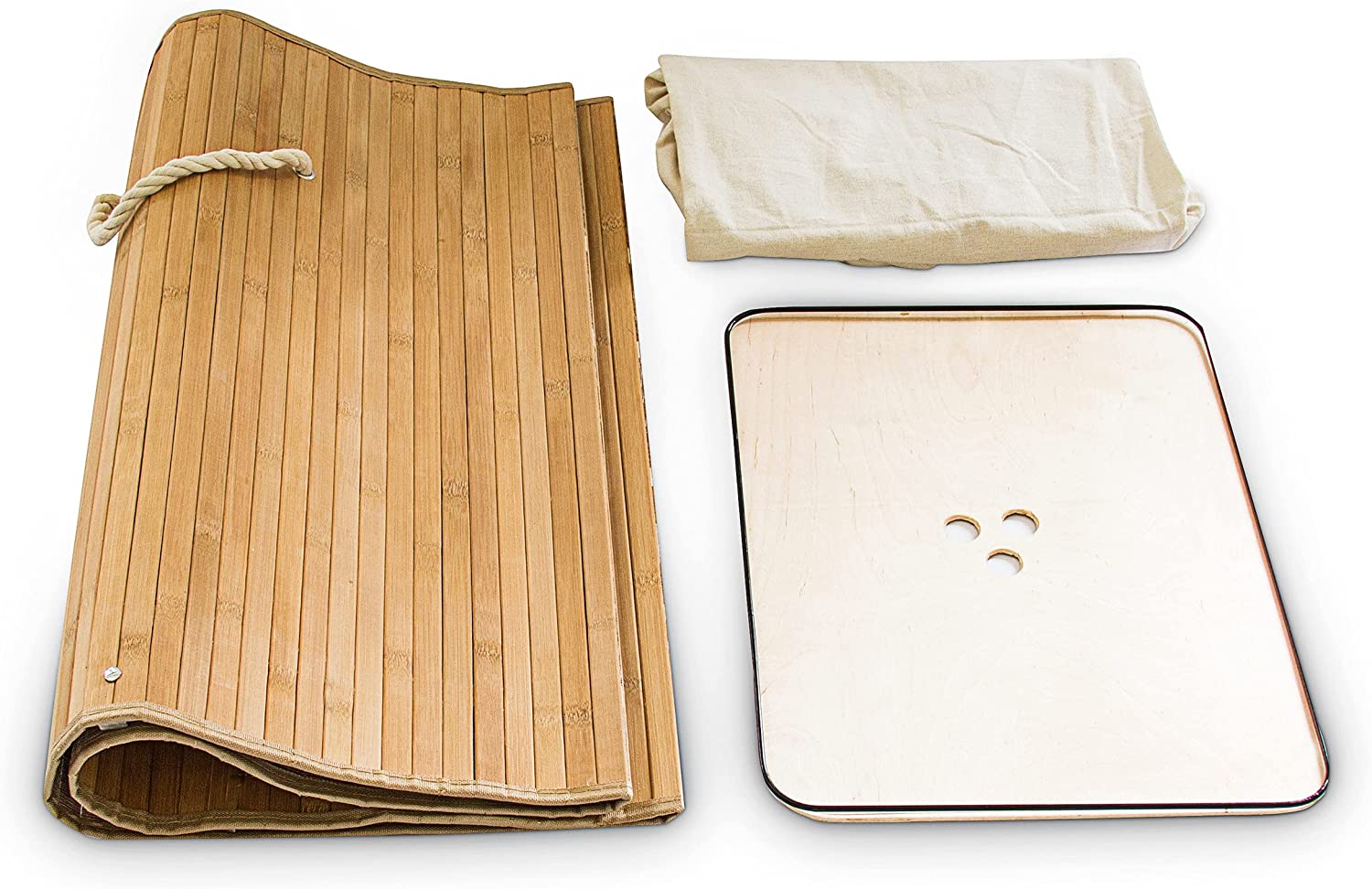 Relaxdays XL Καλάθι Απλύτων από Μπαμπού με Καπάκι - Brown - 4052025046828