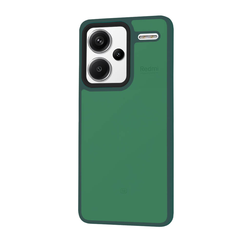 Techsuit Xiaomi Redmi Note 13 Pro+ 5G - HaloFrost Series - Σκληρή Θήκη με Πλαίσιο Σιλικόνης - Midnight Green