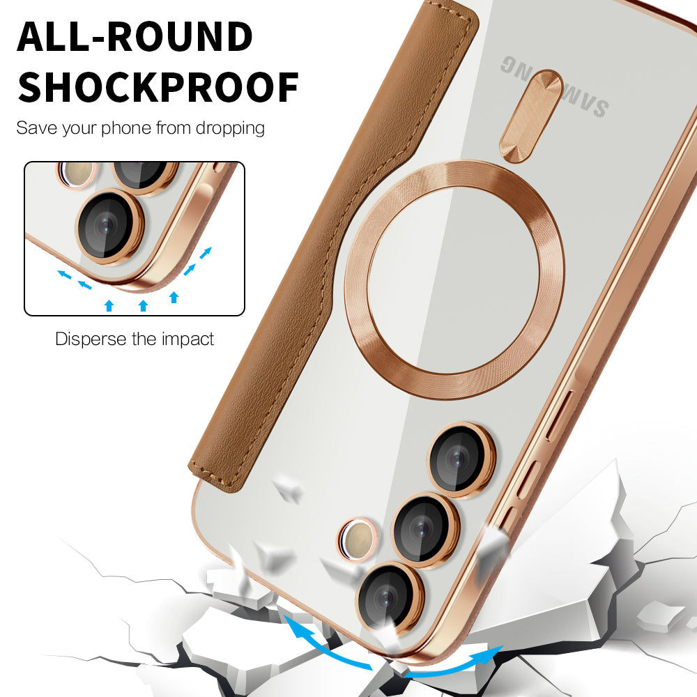 Techsuit Samsung Galaxy A18 4G / A17 4G / 5G - Θήκη Βιβλίο με MagSafe με Υποδοχές Καρτών και RFID Προστασία - SmartMag Book Case - Black