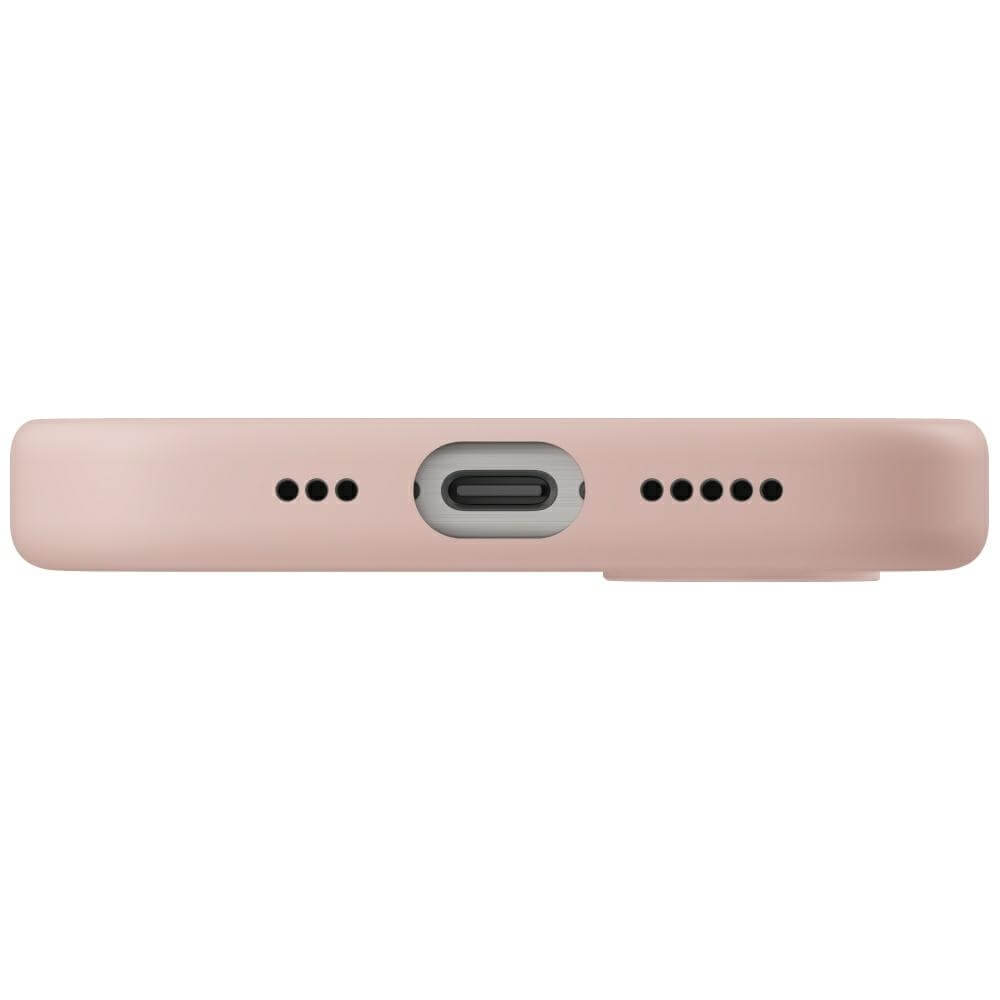 Uniq iPhone 16e Lino Magclick Charging Θήκη Σιλικόνης με MagSafe - Pink