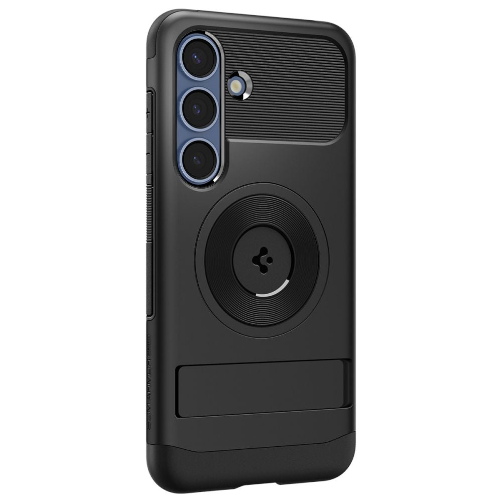 Spigen Samsung Galaxy S25 Slim Armor Mag Σκληρή Θήκη με Stand και MagSafe - Black