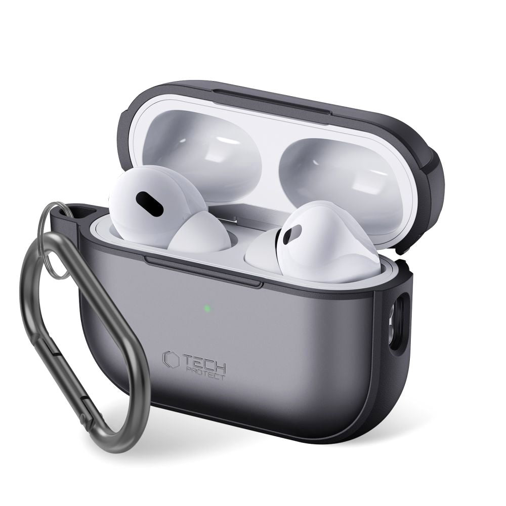 Tech - Protect AirPods Pro 1 / 2 - Θήκη από Σκληρό Πλαστικό και Σιλικόνη - MagMat - Black
