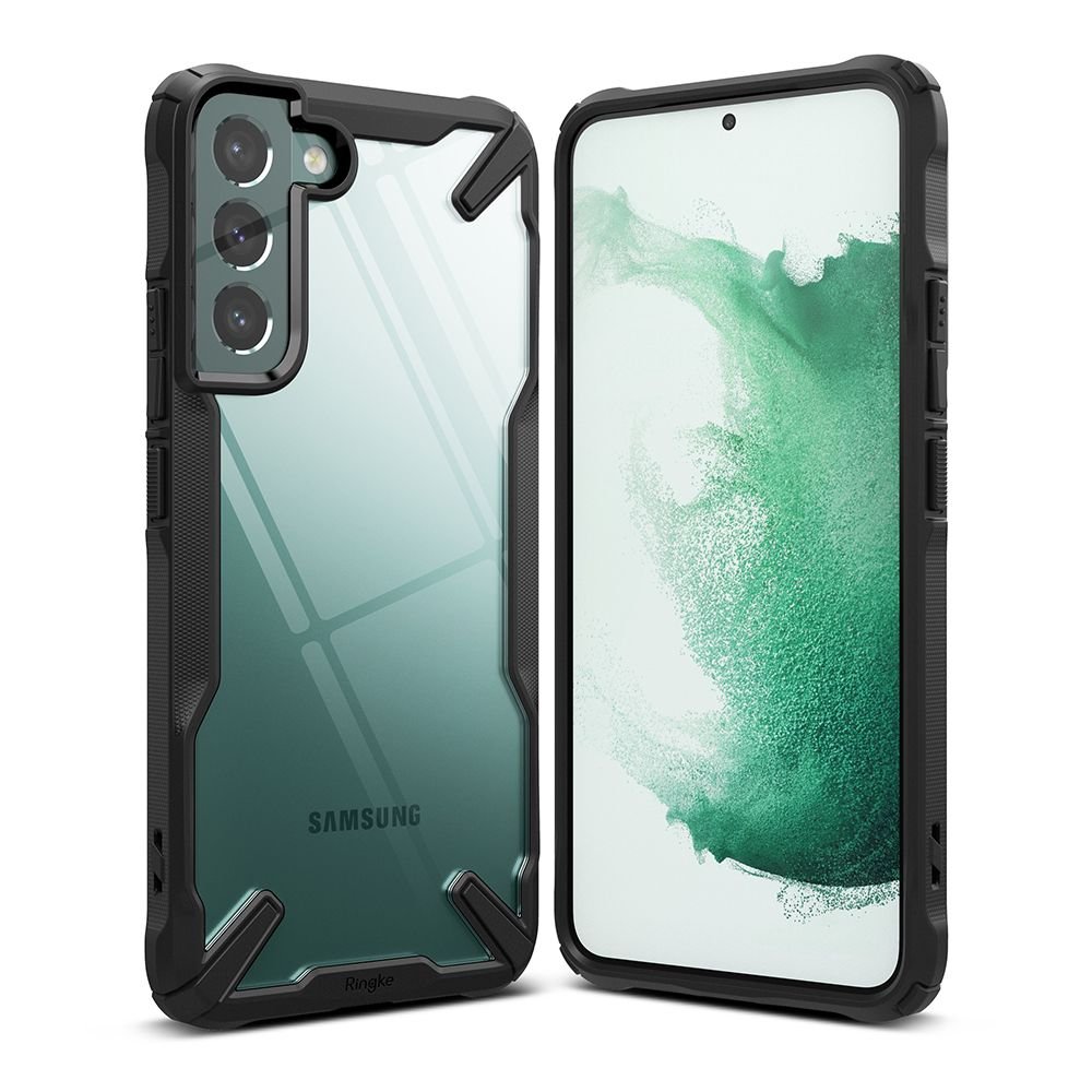 Ringke Samsung Galaxy S22 Plus Fusion X Σκληρή Θήκη με Πλαίσιο Σιλικόνης - Black - Διάφανη