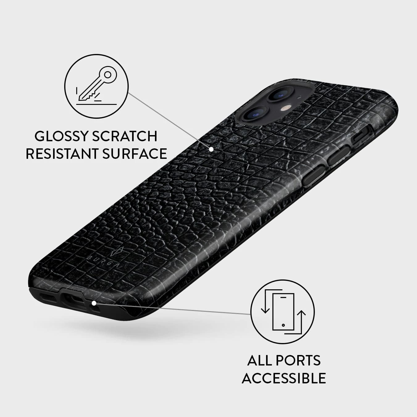 Burga iPhone 12 / iPhone 12 Pro Fashion Tough Σκληρή Θήκη - Reaper's Touch