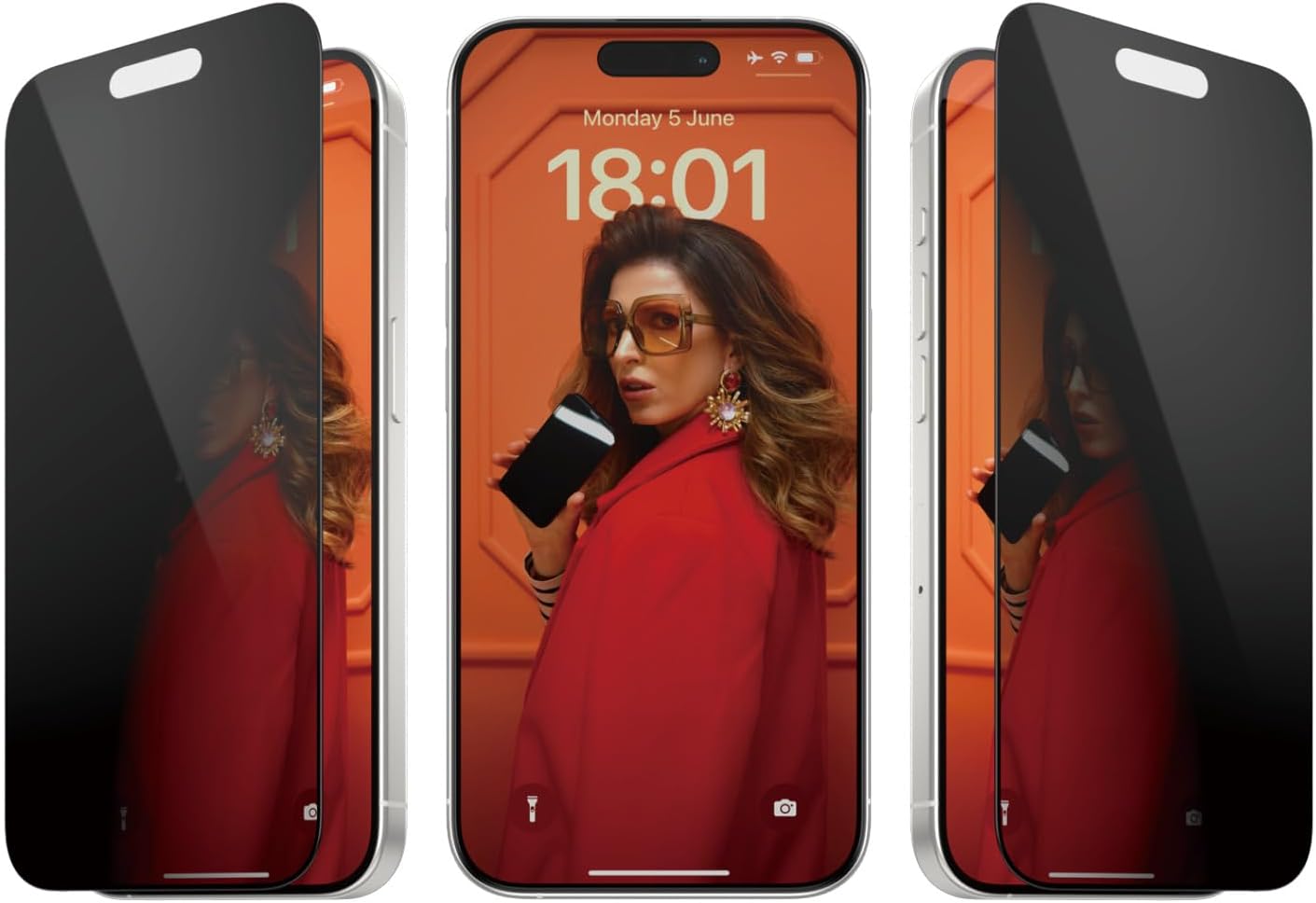 PanzerGlass iPhone 15 Pro Ultra - Wide Fit Easy Aligner Privacy Full Screen Αντιχαρακτικό Γυαλί Οθόνης - Black