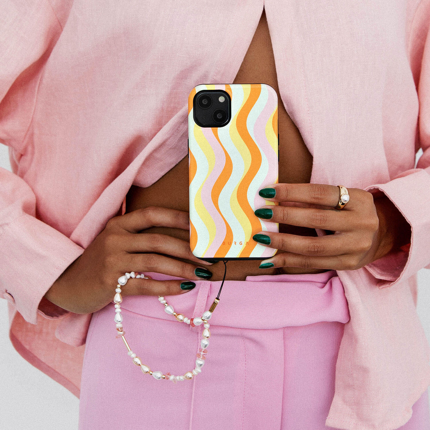 Burga iPhone 13 Pro Max Fashion Tough Σκληρή Θήκη - Flower Power