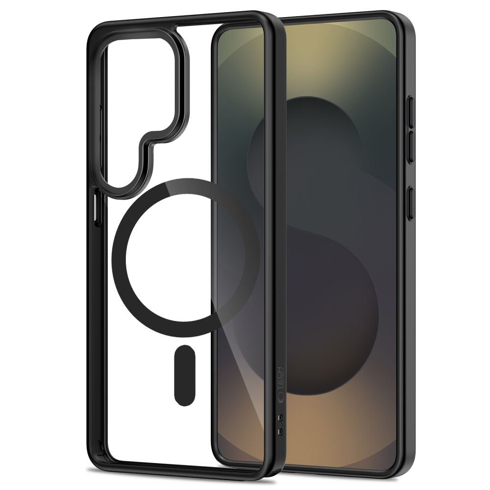 Tech - Protect Samsung Galaxy S26 Ultra - Σκληρή Θήκη με Πλαίσιο Σιλικόνης και MagSafe - MagMat MagSafe - Clear / Black